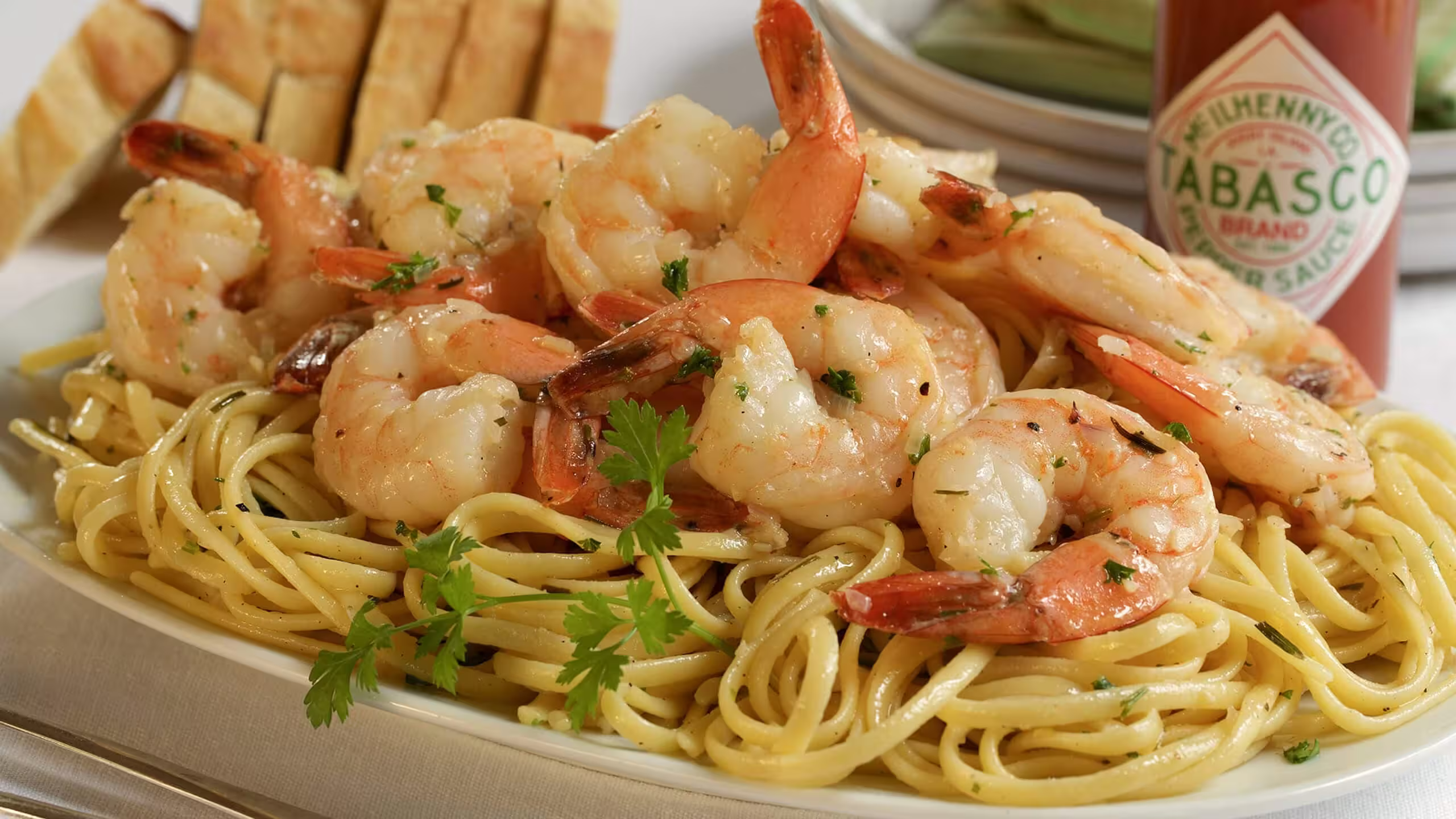 Gambes Scampi amb pasta 🍤