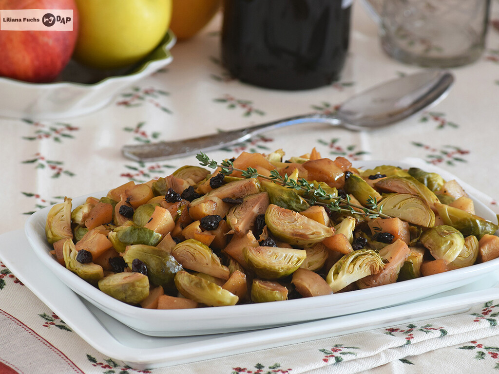 Coles de Bruselas al horno, receta de guarnición navideña fácil y saludable