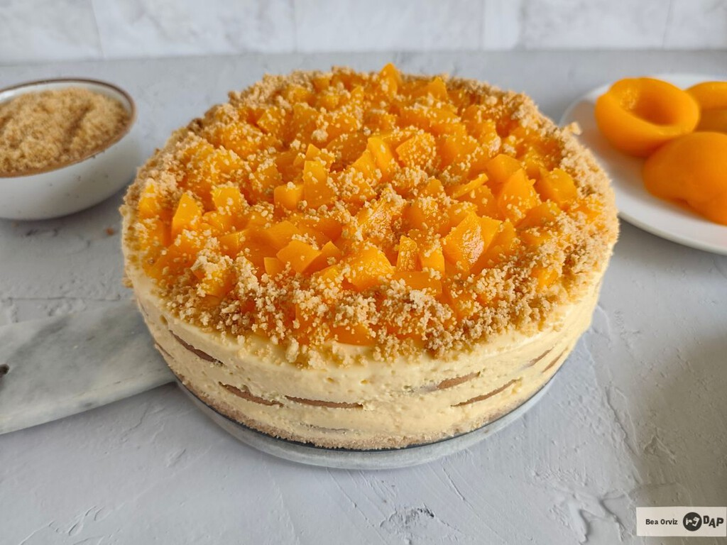 Carlota de durazno, el pastel frío más fácil y con mejor textura