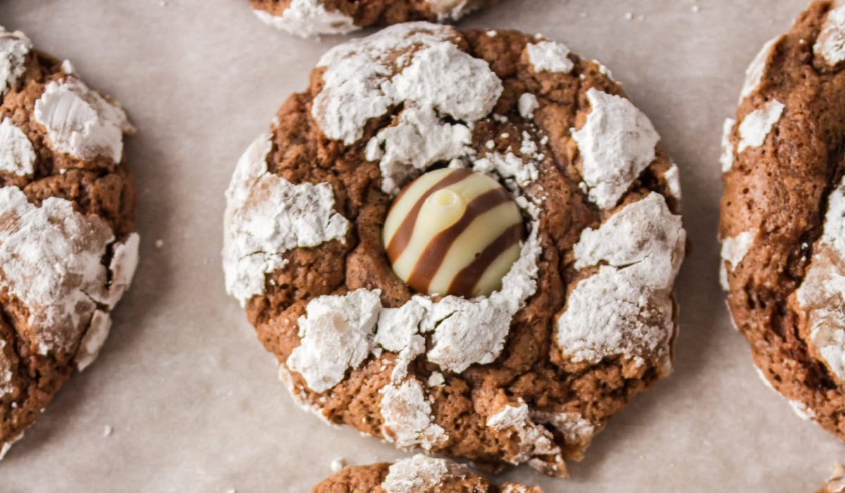 Chocolate Chocolate Kiss Cookies